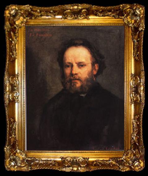 framed  Gustave Courbet Pierre-Joseph Proudhon, ta009-2